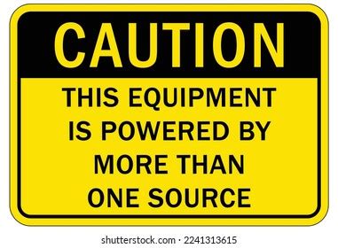 Electrical Warning Sign Labels This Equipment Stock Vector (Royalty Free) 2241313615 | Shutterstock