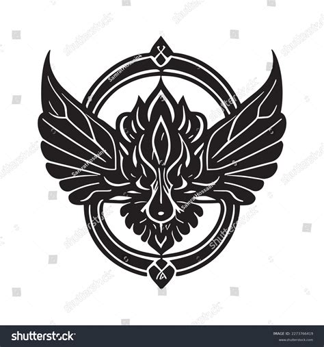 Tribal Eagle Tattoo Vector Illustration Eagle Stock Vector (Royalty ...