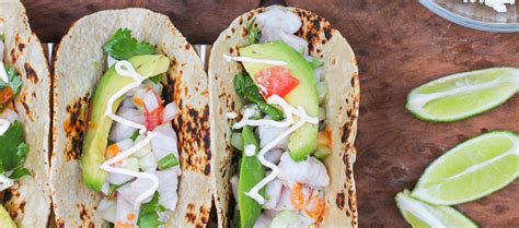 Spicy Ceviche Tacos - La Tortilla Factory