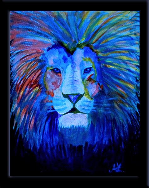 Blue lion by OdessaAna on DeviantArt