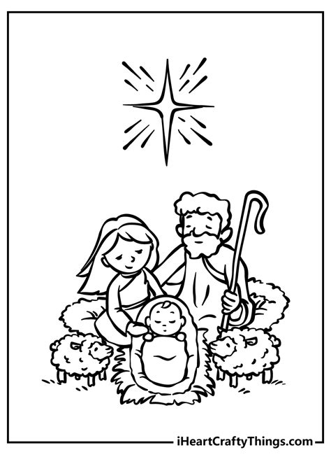 Nativity Printable Coloring Pages