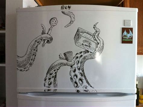 12 Super-Creative Dry-Erase Marker Drawings | Refrigerator art, Dry erase board art, Sharpie crafts