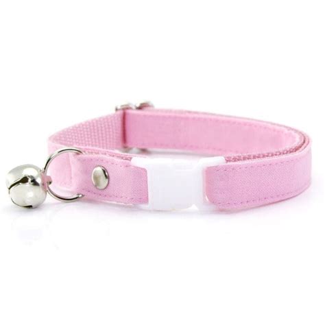 Cat Collar - "Color Collection - Pastel Pink" - Baby Pink Cat Collar - - Made By Cleo