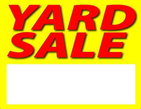 Images for printable yard sale sign clipart free to use clip - Clipartix