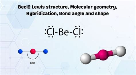 BeCl2 Lewis structure, Molecular geometry, Hybridization, Bond angle and shape - Geometry of ...