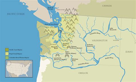 Map Of Pacific Northwest USA | Printable Map Of USA