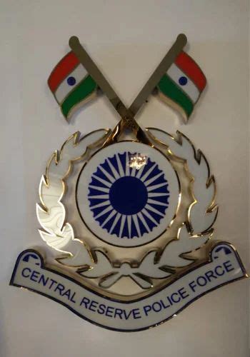 Embossed Multicolor Metal Indian CRPF Logo, Packaging Type: Packet, Size: 4 Inch at Rs 3500 ...