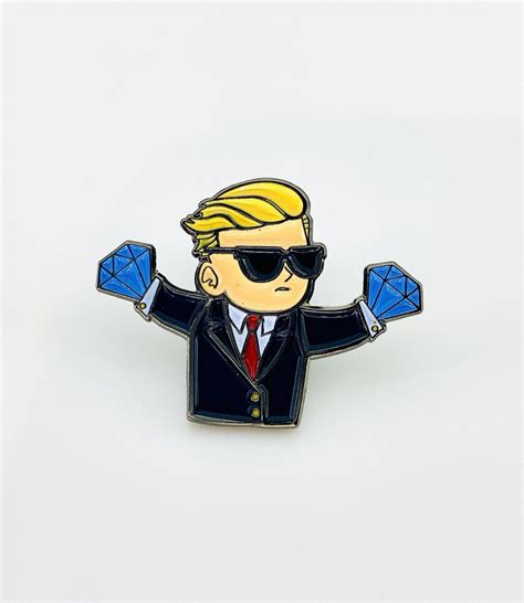 Diamond Hands - Reddit Meme - Enamel Pin