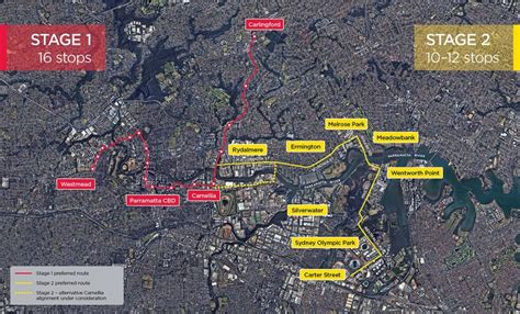 Parramatta Light Rail Stage 2 Indicative Route Announced - Build Sydney