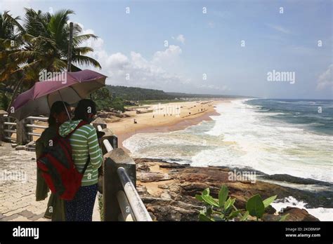 Vizhinjam Beach in Vizhinjam, Thiruvananthapuram (Trivandrum), Kerala, India, on May 26, 2022 ...