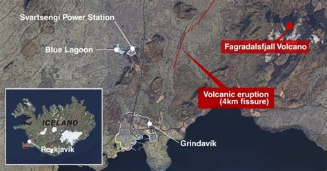 Iceland volcano map shows lava path from Reykjanes Peninsula eruption | World News | Metro News