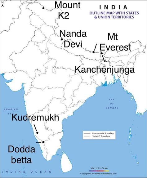 Kanchenjunga Mountain Map