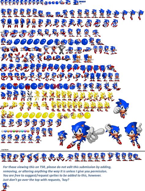 Custom Classic Sonic Sprite Sheet by Adanishedgehog2011 on DeviantArt