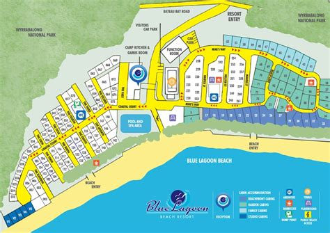 Blue Lagoon Beach Resort Park Map - Chicky Blondelle