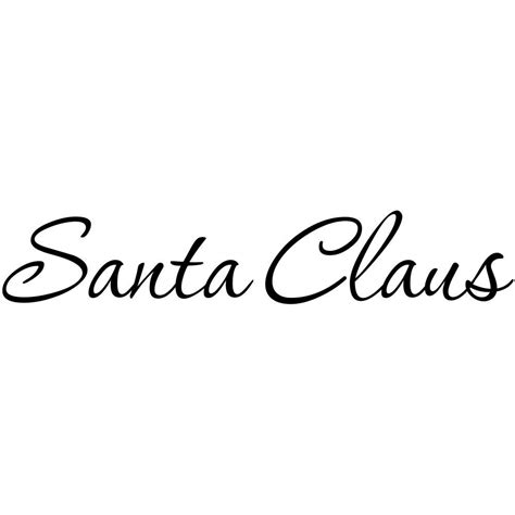 Santa Signature Clipart | Free download on ClipArtMag