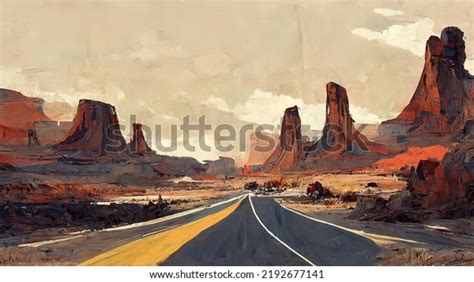 Abandoned Road Desert Empty Road Worn Stock Illustration 2192677141 | Shutterstock