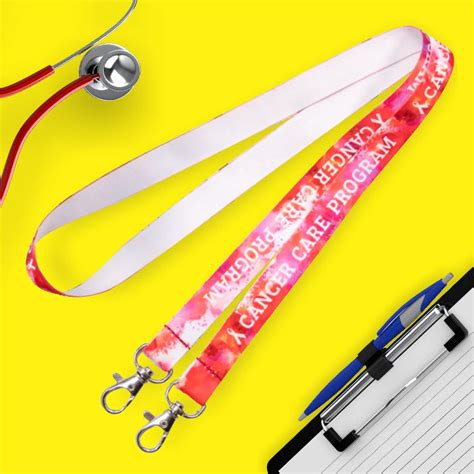 Open Ended Double Clip Full Color Lanyards | Lanyards & Badges - 24HourWristbands.Com