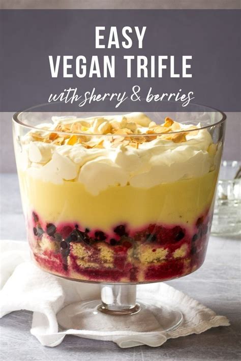 Easy Vegan Trifle with Berries