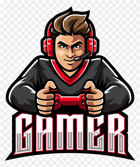 Gamer esport mascot logo template on transparent background PNG - Similar PNG