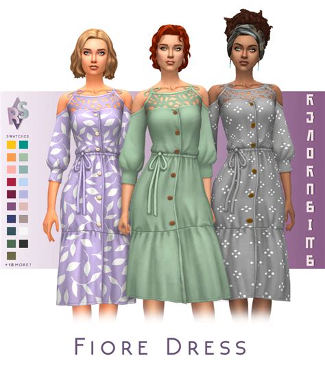 25+ Options for Sims 4 Long-Sleeve Dress CC That You'll Love