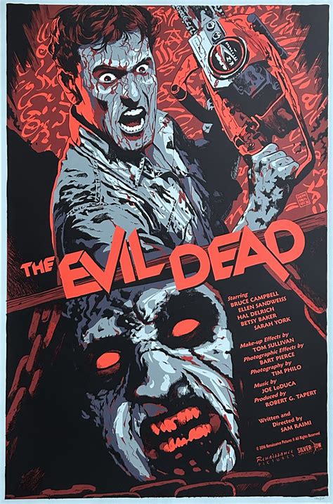 Evil Dead Movie Poster - Sam Raimi - Francesco Francavilla