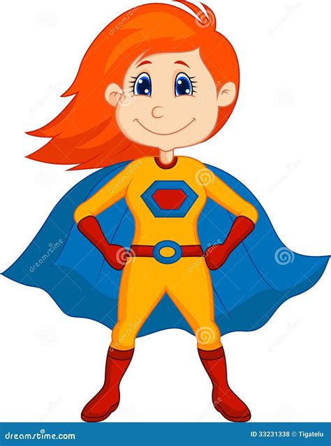 Superhero Kid Cartoon Royalty Free Stock Photos - Image: 33231338