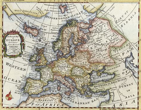 Vintage Europe Map Wallpaper | Historical Map Wallpaper | Wallpapered