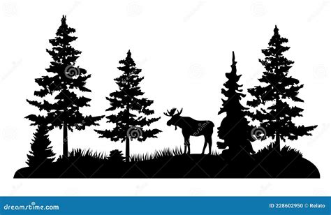 Moose Silhouette Stock Illustrations – 5,387 Moose Silhouette Stock Illustrations, Vectors ...