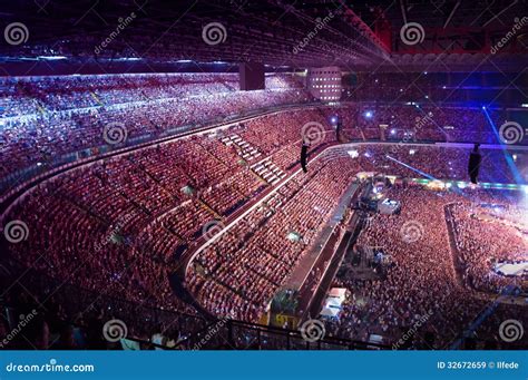 Large Crowd of People Watching Concert Stock Image - Image of ...