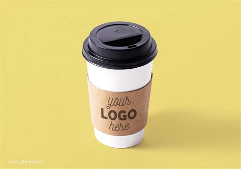 Coffee Cup Mockup Design PSD Editable Template