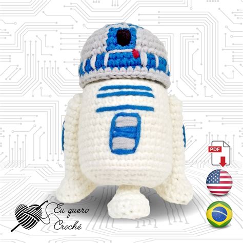 R2-d2 Toy Art Amigurumi Crochet Pattern PDF - Etsy