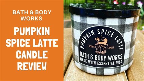 Bath & Body Works Pumpkin Spice Latte Candle Review - YouTube