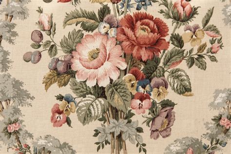 Vintage Floral Fabric Pattern Photo (40326) - YouWorkForThem