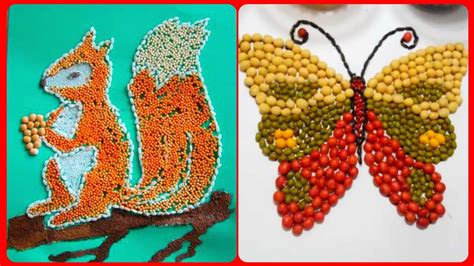 .27 Pulses and cereals ideas | seed art, seed craft, art drawings for ...