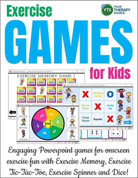 Exercise Games for Kids - Distance Learning - Your Therapy Source