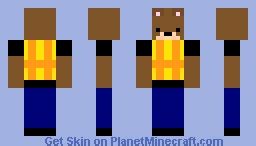 construction grizzly bear Minecraft Skin