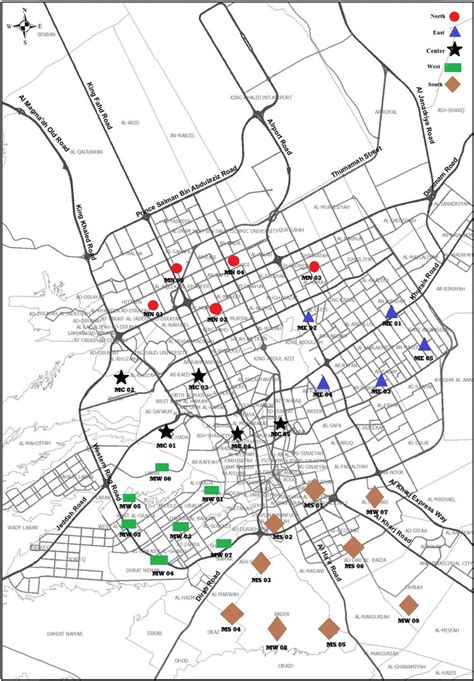 Riyadh Districts Map