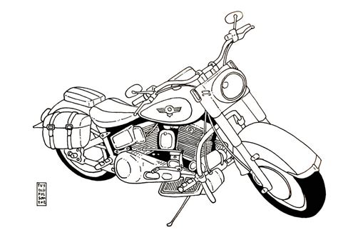 harley davidson sketch by paganbartender on DeviantArt