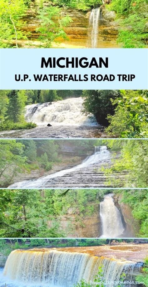 Upper Peninsula Waterfalls Map