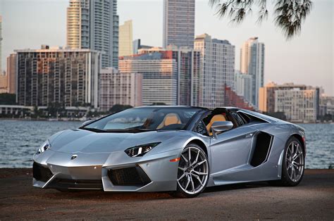 2014, Lamborghini, Aventador, Roadster, Supercar, Silver Wallpapers HD / Desktop and Mobile ...