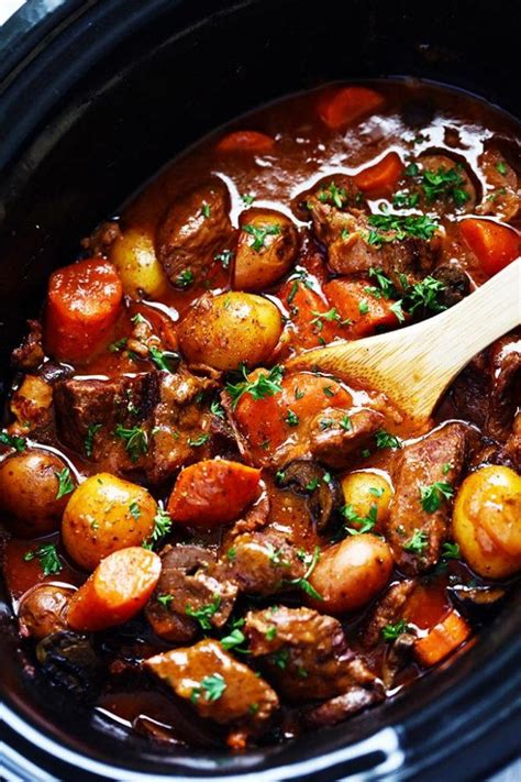 Slow Cooker Beef Bourguignon | AllFreeSlowCookerRecipes.com