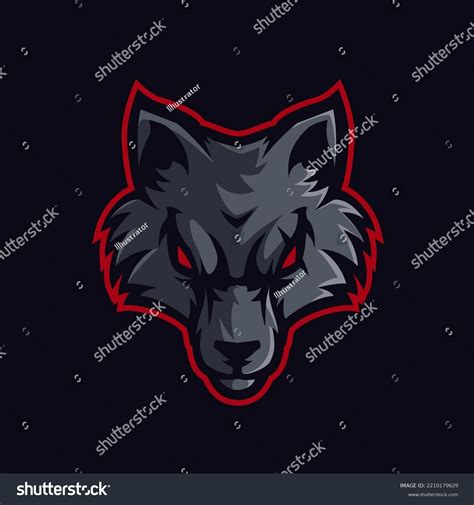 Head Wolf Mascot Logo Gaming Vector Stock Vector (Royalty Free) 2210179629 | Shutterstock