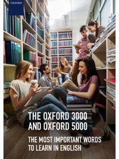 THE OXFORD 3000 AND OXFORD 5000 - Oxford … / the-oxford-3000-and-oxford-5000-oxford.pdf / PDF4PRO