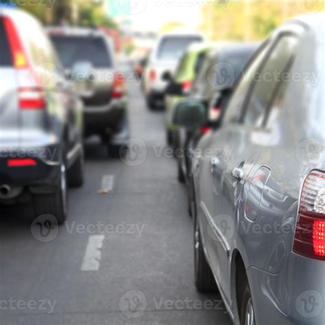 Traffic jam on the road 8531624 Stock Photo at Vecteezy