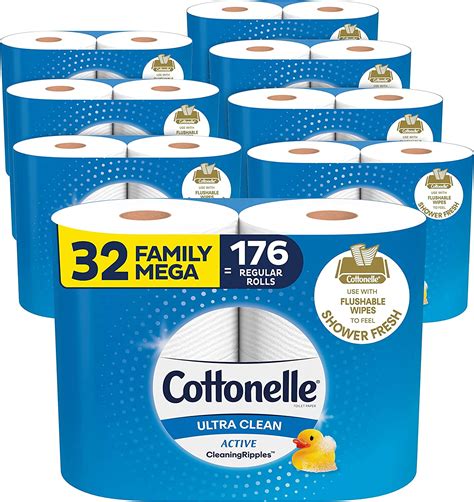 Amazon 25% Coupon: Cottonelle Ultra Clean Toilet Paper with Active CleaningRipples Texture ...