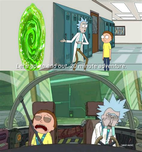 20 minute adventure rick morty Blank Template - Imgflip