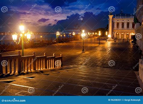 San Marco at night stock image. Image of ancient, della - 96208351