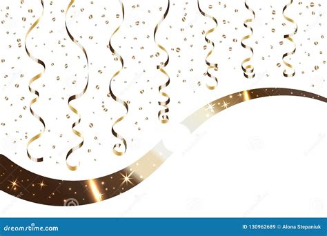 Ribbon confetti isolated stock vector. Illustration of design - 130962689