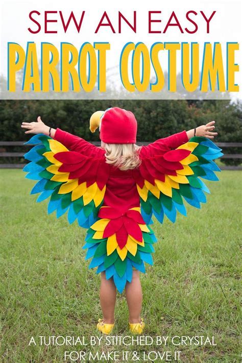 Parrot Costume DIY: How to Make a Homemade Parrot Costume With WINGS! | Parrot costume, Diy ...