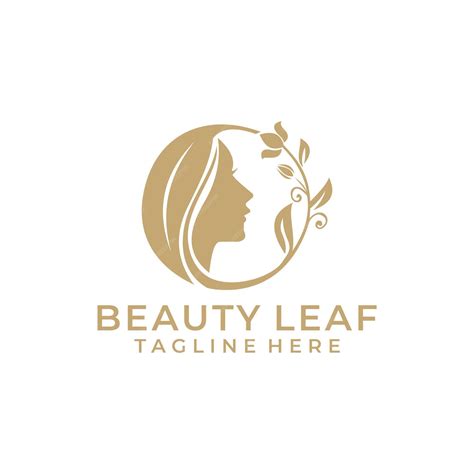 Premium Vector | Luxury Beauty Logo Vector With Leaf